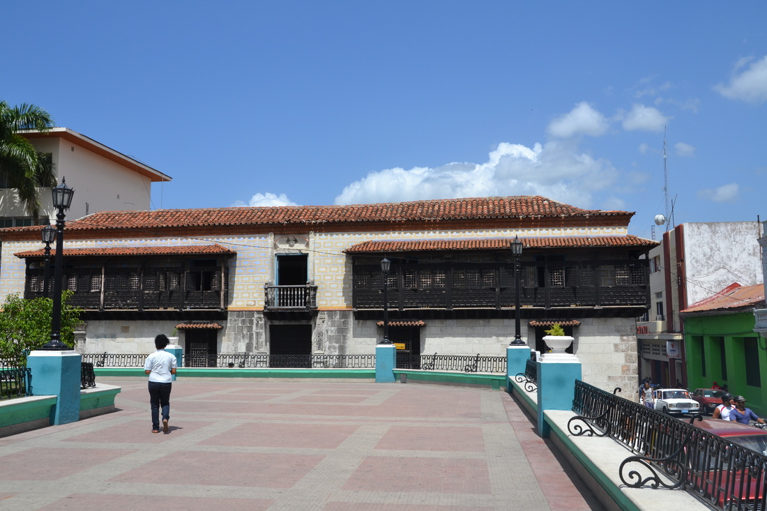 Casa de Diego Velázquez na Parque Céspedes v Santiago de Cuba
